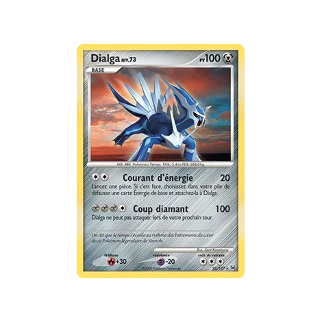 Dialga 23/127 : Joyau Rare (Brillante) de l'extension Pokémon Platine