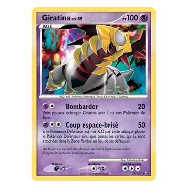 Giratina 27/127 : Joyau Rare (Brillante) de l'extension Pokémon Platine