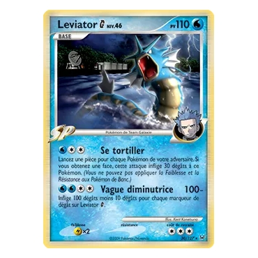 Découvrez Leviator, carte Rare (Brillante) de la série Platine