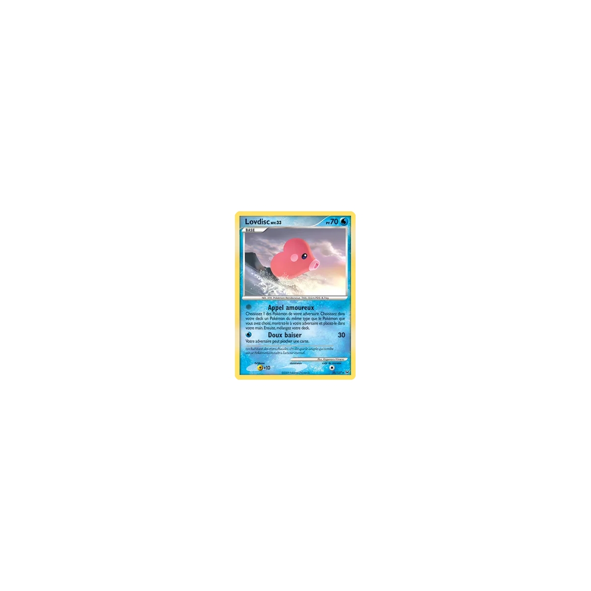 Carte Lovdisc - Rare (Brillante) de Pokémon Platine 35/127