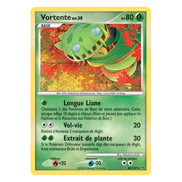 Vortente 43/127 : Joyau Peu commune (Brillante) de l'extension Pokémon Platine