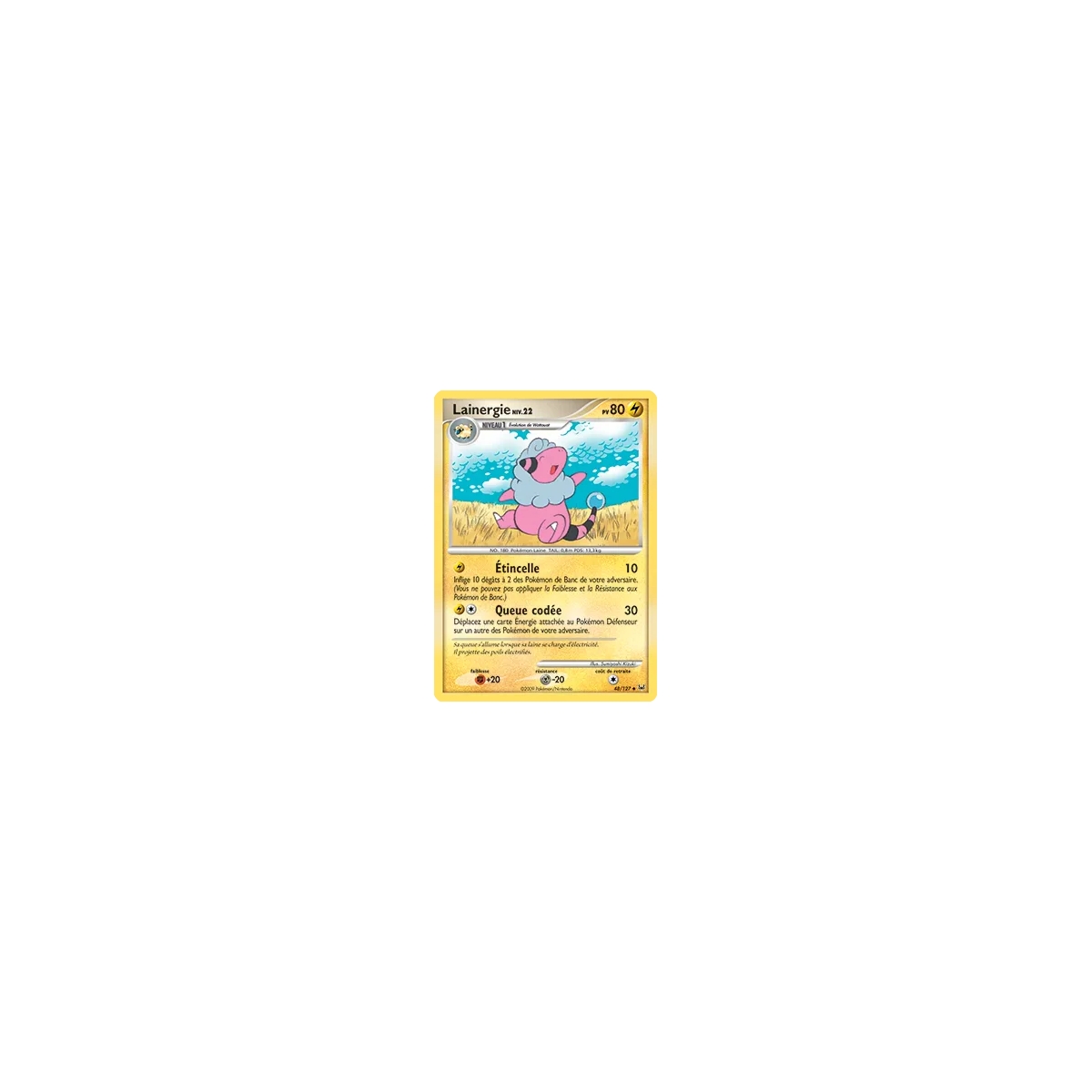 Lainergie 48/127 : Joyau Peu commune (Brillante) de l'extension Pokémon Platine