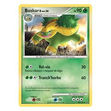 Boskara 49/127 : Joyau Peu commune (Brillante) de l'extension Pokémon Platine