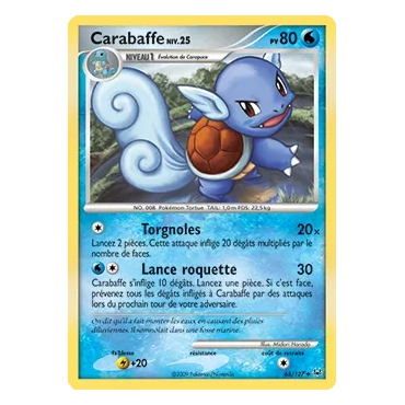 Découvrez Carabaffe, carte Peu commune (Brillante) de la série Platine