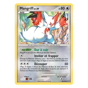 Découvrez Mangriff, carte Peu commune (Brillante) de la série Platine