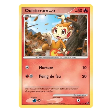 Ouisticram 70/127 : Joyau Commune (Brillante) de l'extension Pokémon Platine