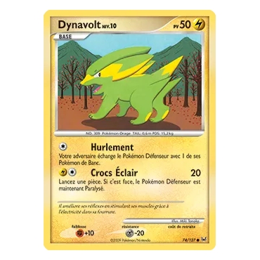 Dynavolt 74/127 : Joyau Commune (Brillante) de l'extension Pokémon Platine