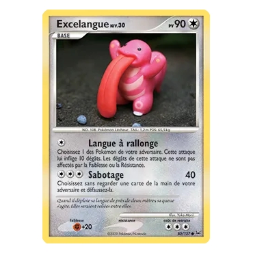 Excelangue 80/127 : Joyau Commune (Brillante) de l'extension Pokémon Platine
