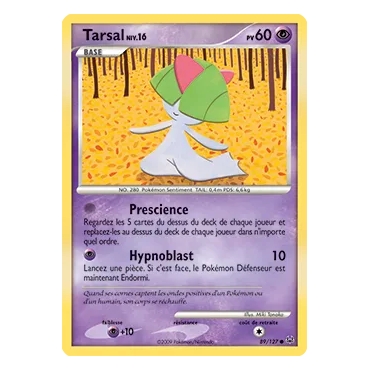Tarsal 89/127 : Joyau Commune (Brillante) de l'extension Pokémon Platine