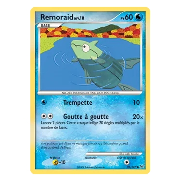 Remoraid 90/127 : Joyau Commune (Brillante) de l'extension Pokémon Platine