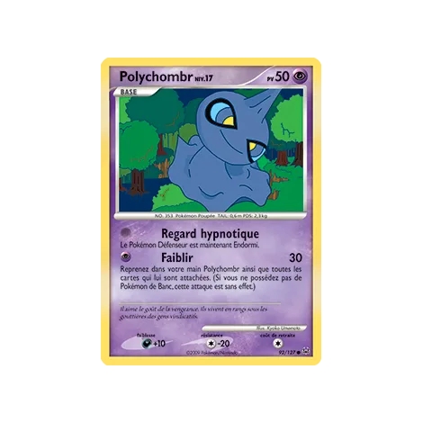 Polychombr 92/127 : Joyau Commune (Brillante) de l'extension Pokémon Platine