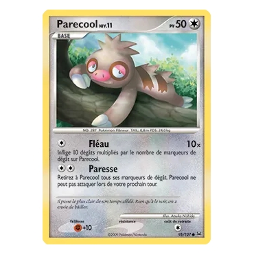 Découvrez Parecool, carte Commune (Brillante) de la série Platine