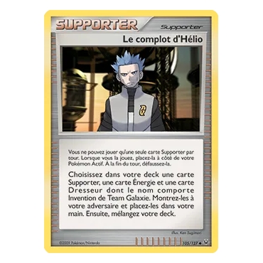 Découvrez Le complot d'Hélio, carte Peu commune (Brillante) de la série Platine