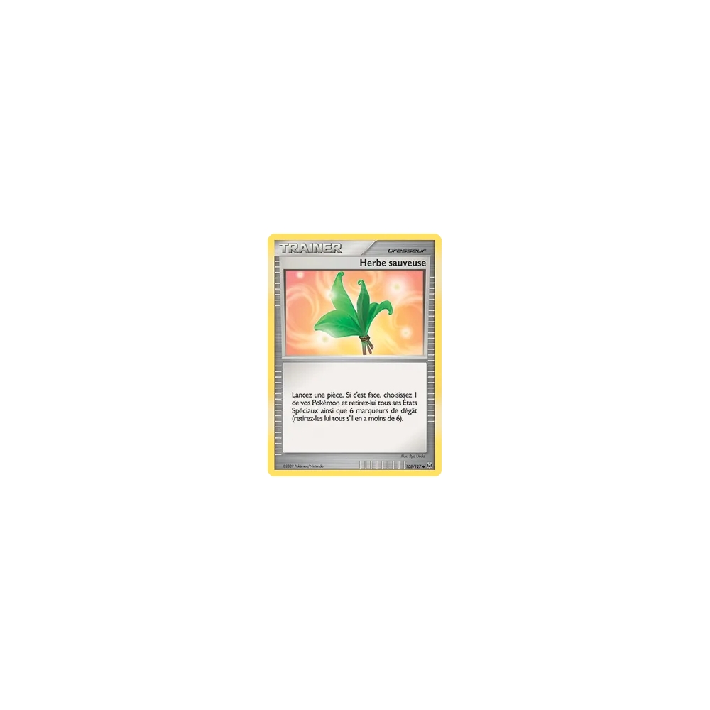 Herbe sauveuse 108/127 : Joyau Peu commune (Brillante) de l'extension Pokémon Platine