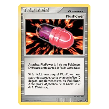 Découvrez PlusPower, carte Peu commune (Brillante) de la série Platine