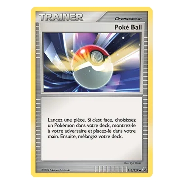 Carte Poké Ball - Peu commune (Brillante) de Pokémon Platine 113/127