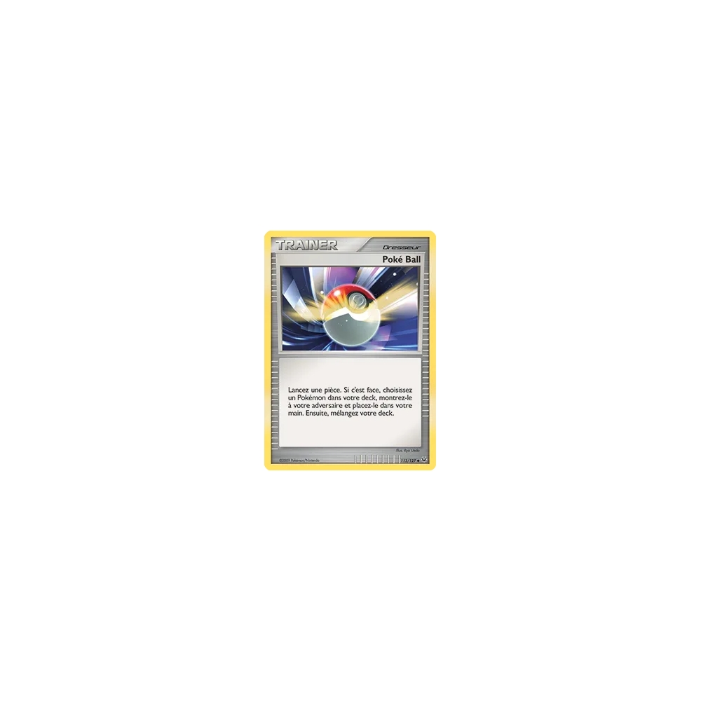 Carte Poké Ball - Peu commune (Brillante) de Pokémon Platine 113/127