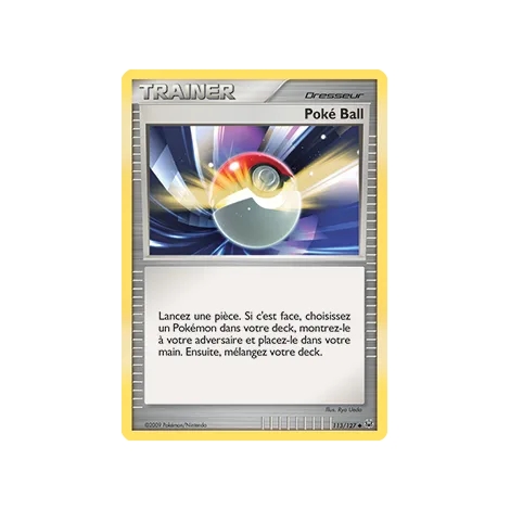 Carte Poké Ball - Peu commune (Brillante) de Pokémon Platine 113/127