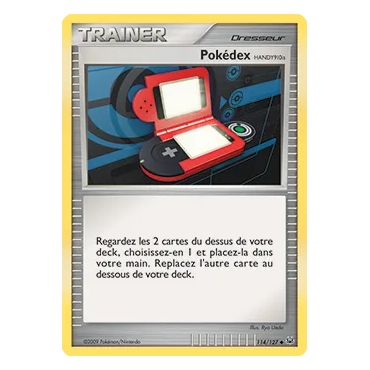 Découvrez Pokédex HANDY910is, carte Peu commune (Brillante) de la série Platine
