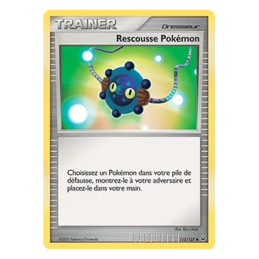 Carte Rescousse Pokémon - Peu commune (Brillante) de Pokémon Platine 115/127