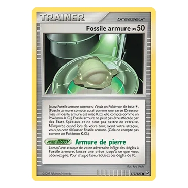 Fossile armure 119/127 : Joyau Commune (Brillante) de l'extension Pokémon Platine