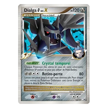 Découvrez Dialga  NIV.X, carte Holographique rare NIV.X de la série Platine