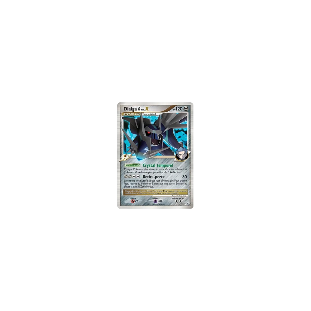 Découvrez Dialga  NIV.X, carte Holographique rare NIV.X de la série Platine