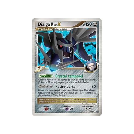 Découvrez Dialga  NIV.X, carte Holographique rare NIV.X de la série Platine