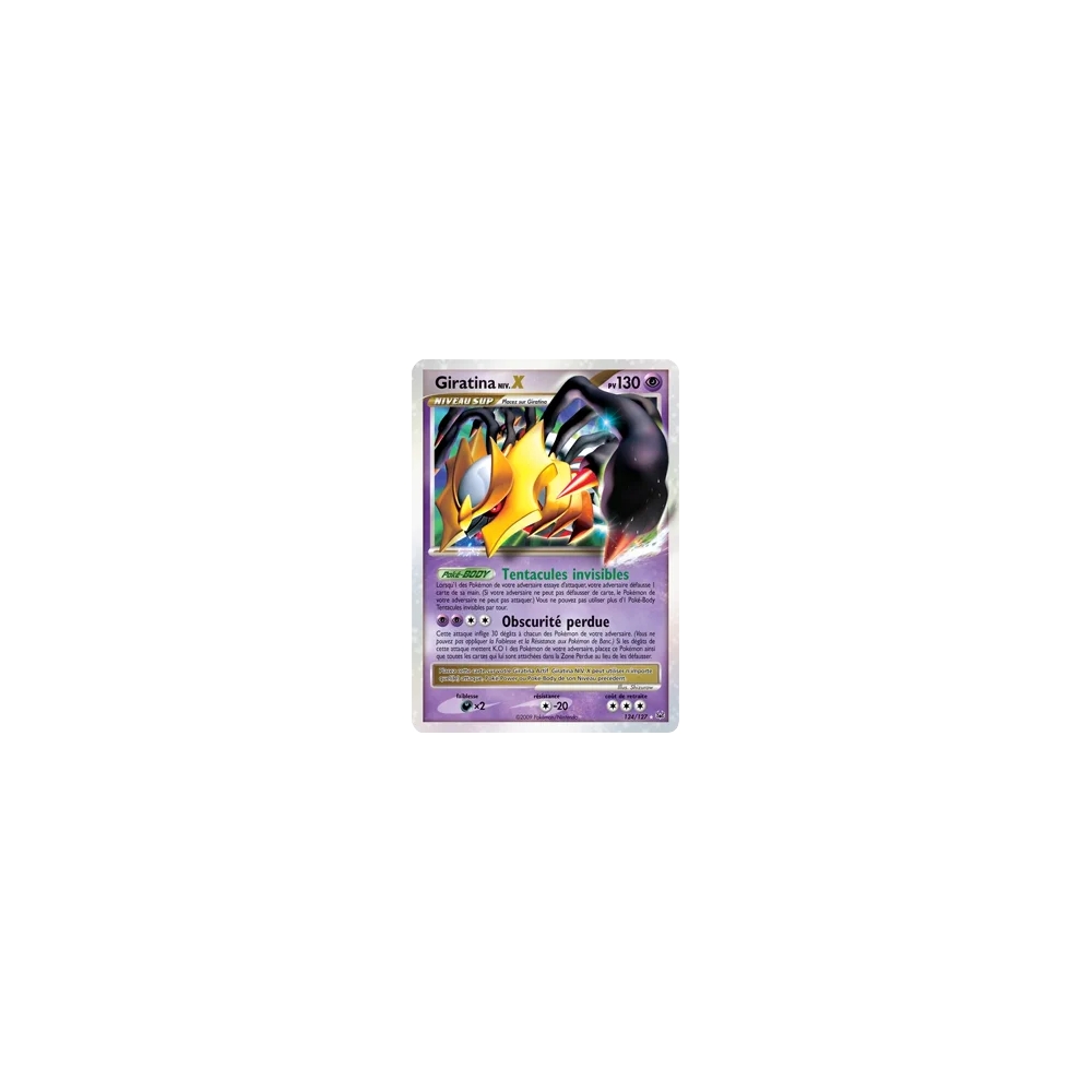 Giratina NIV.X 124/127 : Joyau Holographique rare NIV.X de l'extension Pokémon Platine