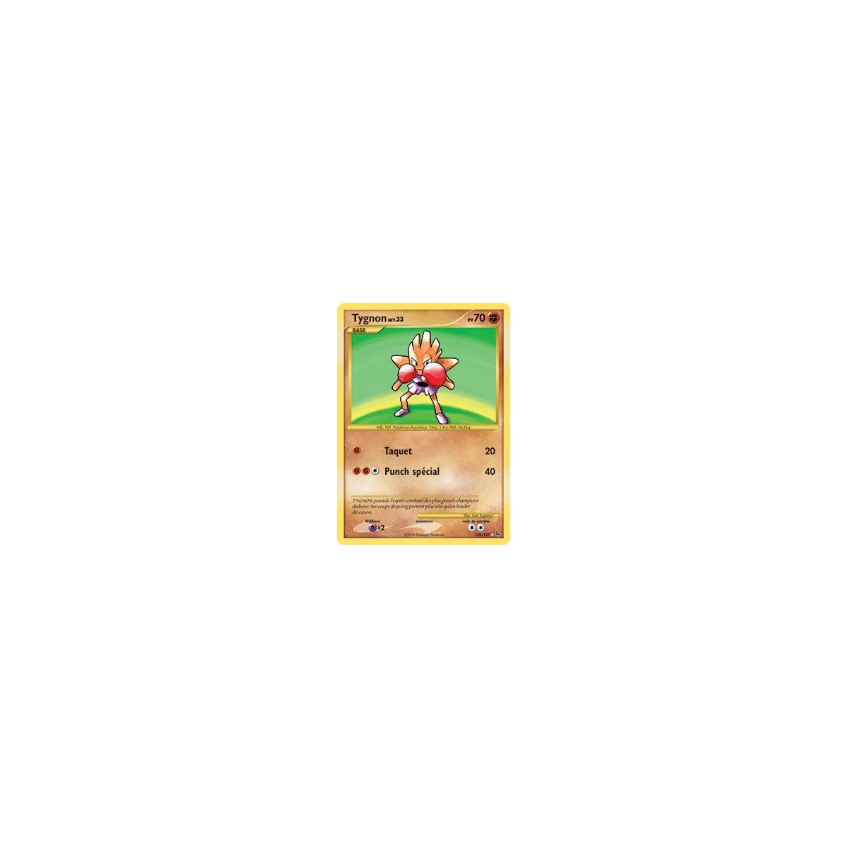 Tygnon 129/127 : Joyau Holographique rare NIV.X de l'extension Pokémon Platine