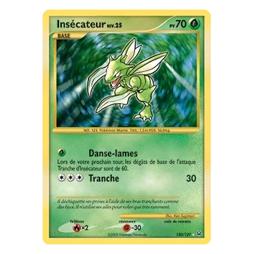 Découvrez Insécateur, carte Holographique rare NIV.X de la série Platine