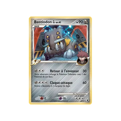 Bastiodon 2/111 : Joyau Holographique rare de l'extension Pokémon Platine Rivaux Émergeants