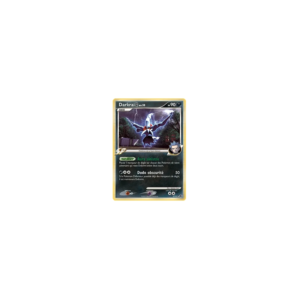 Darkrai 3/111 : Joyau Holographique rare de l'extension Pokémon Platine Rivaux Émergeants