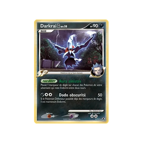 Darkrai 3/111 : Joyau Holographique rare de l'extension Pokémon Platine Rivaux Émergeants