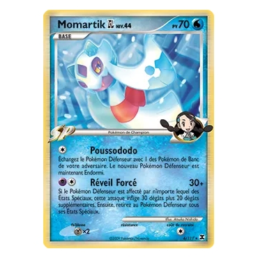 Momartik 6/111 : Joyau Holographique rare de l'extension Pokémon Platine Rivaux Émergeants