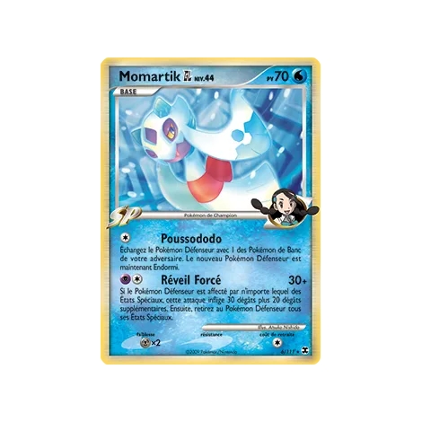 Momartik 6/111 : Joyau Holographique rare de l'extension Pokémon Platine Rivaux Émergeants