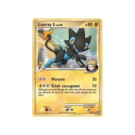 Découvrez Luxray, carte Holographique rare de la série Platine Rivaux Émergeants