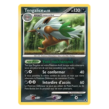 Découvrez Tengalice, carte Holographique rare de la série Platine Rivaux Émergeants