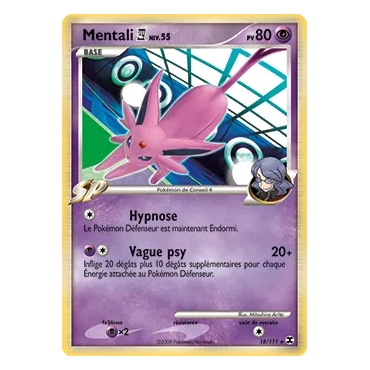 Carte Mentali - Rare (Brillante) de Pokémon Platine Rivaux Émergeants 18/111