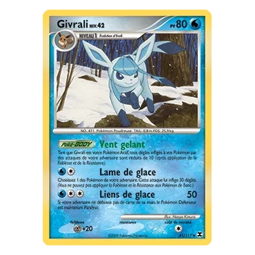 Givrali 41/111 : Joyau Peu commune (Brillante) de l'extension Pokémon Platine Rivaux Émergeants