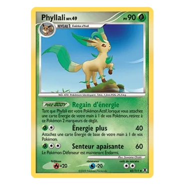 Découvrez Phyllali, carte Peu commune (Brillante) de la série Platine Rivaux Émergeants