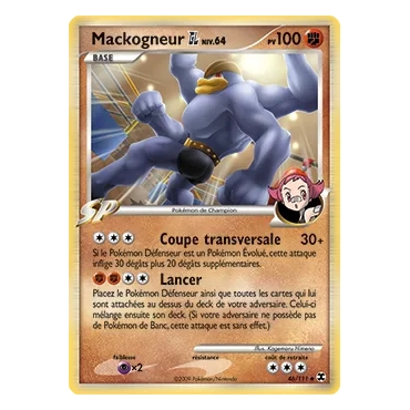 Mackogneur 46/111 : Joyau Peu commune (Brillante) de l'extension Pokémon Platine Rivaux Émergeants