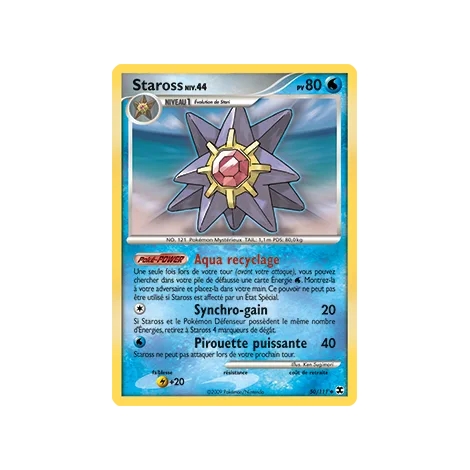 Carte Staross - Peu commune (Brillante) de Pokémon Platine Rivaux Émergeants 50/111