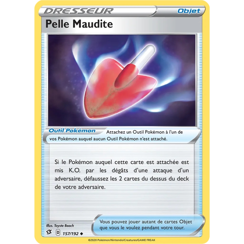 Pelle Maudite 157/192 : Joyau Peu commune (Brillante) de l'extension Pokémon Épée et Bouclier Clash des Rebelles