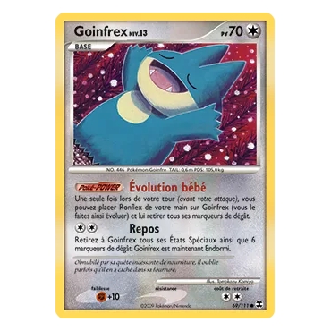 Découvrez Goinfrex, carte Commune (Brillante) de la série Platine Rivaux Émergeants