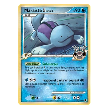 Maraiste 76/111 : Joyau Commune (Brillante) de l'extension Pokémon Platine Rivaux Émergeants