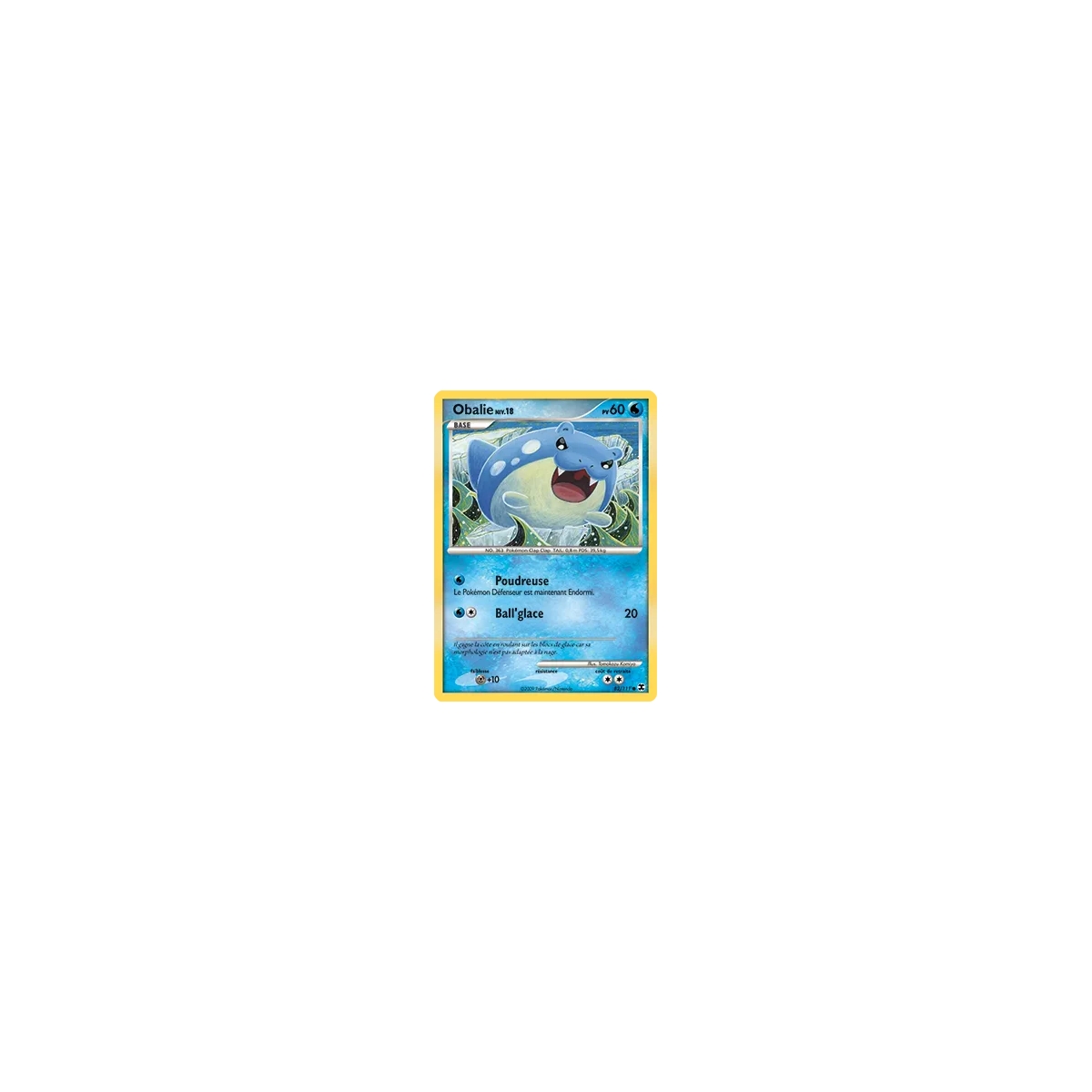 Obalie 82/111 : Joyau Commune (Brillante) de l'extension Pokémon Platine Rivaux Émergeants