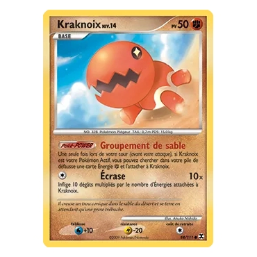 Découvrez Kraknoix, carte Commune (Brillante) de la série Platine Rivaux Émergeants