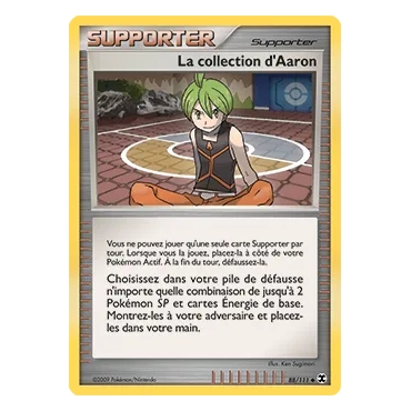 Carte La collection d'Aaron - Peu commune (Brillante) de Pokémon Platine Rivaux Émergeants 88/111