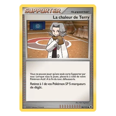 Carte La chaleur de Terry - Peu commune (Brillante) de Pokémon Platine Rivaux Émergeants 90/111